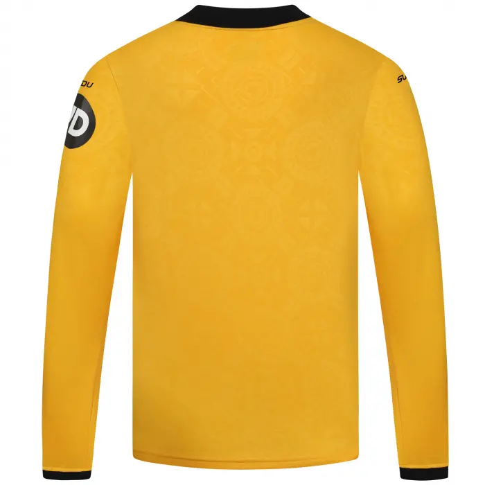 Wolverhampton Wanderers Shirt Store | 2025-26 Wolves Home Shirt – LS – Junior AGBADOU 12 Collection Wolverhampton Wanderers Official Gear